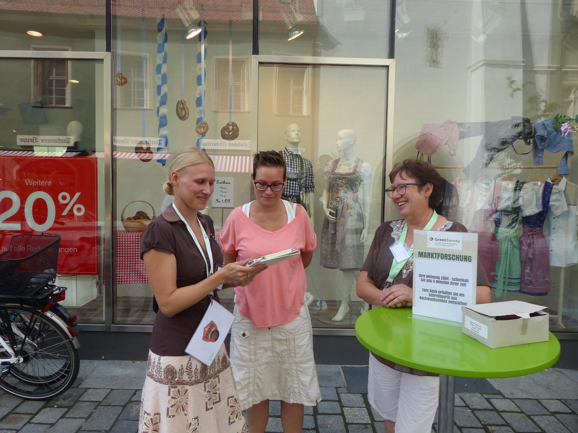 Freundliches Ansprechen erhöht die Teilnahmebereitschaft.